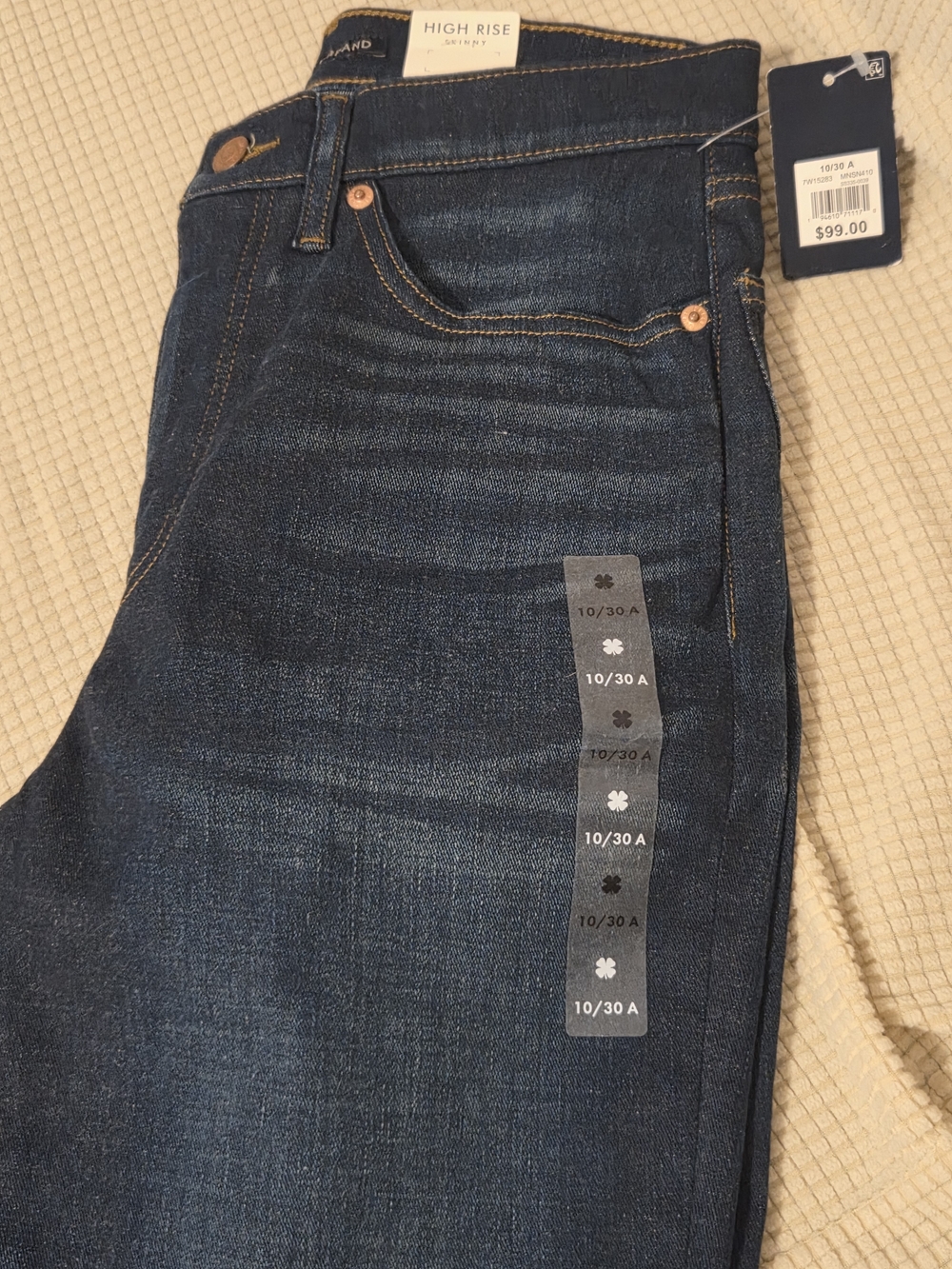 Lucky Brand Men’s High Rise Slim Straight Dark Blue Jeans